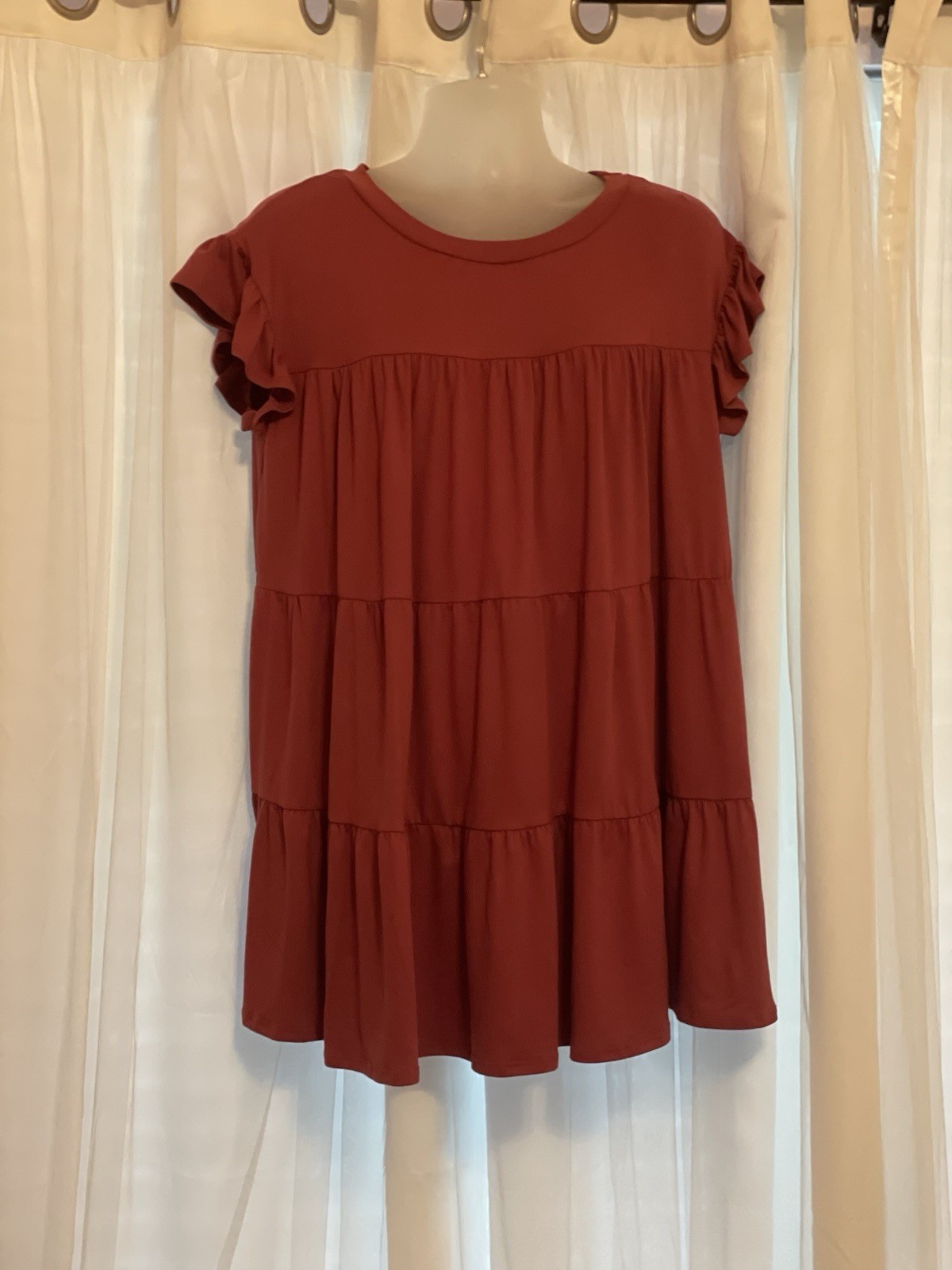 Brand New Dress From Pink Lily. Size Medium. Color Wine/Burgundy. Smoke Free