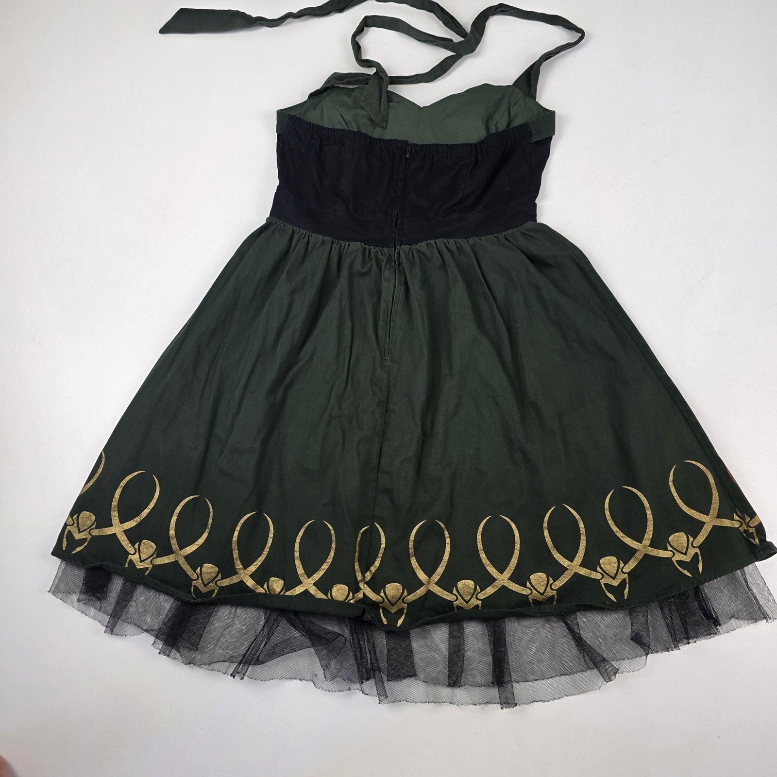 Marvel Her Universe Dress Womens Medium Green Loki Limited Edition Fit & Flare