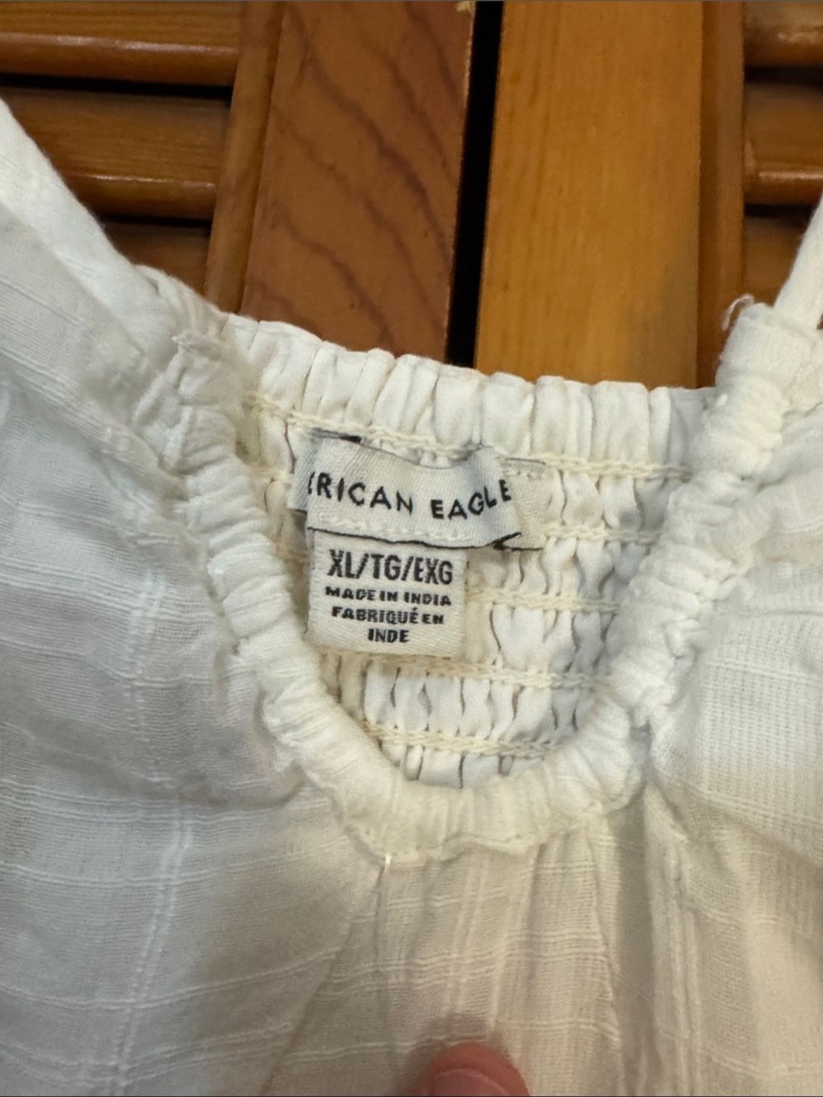 American Eagle Outfitters White Tiered Spaghetti Strap Dress