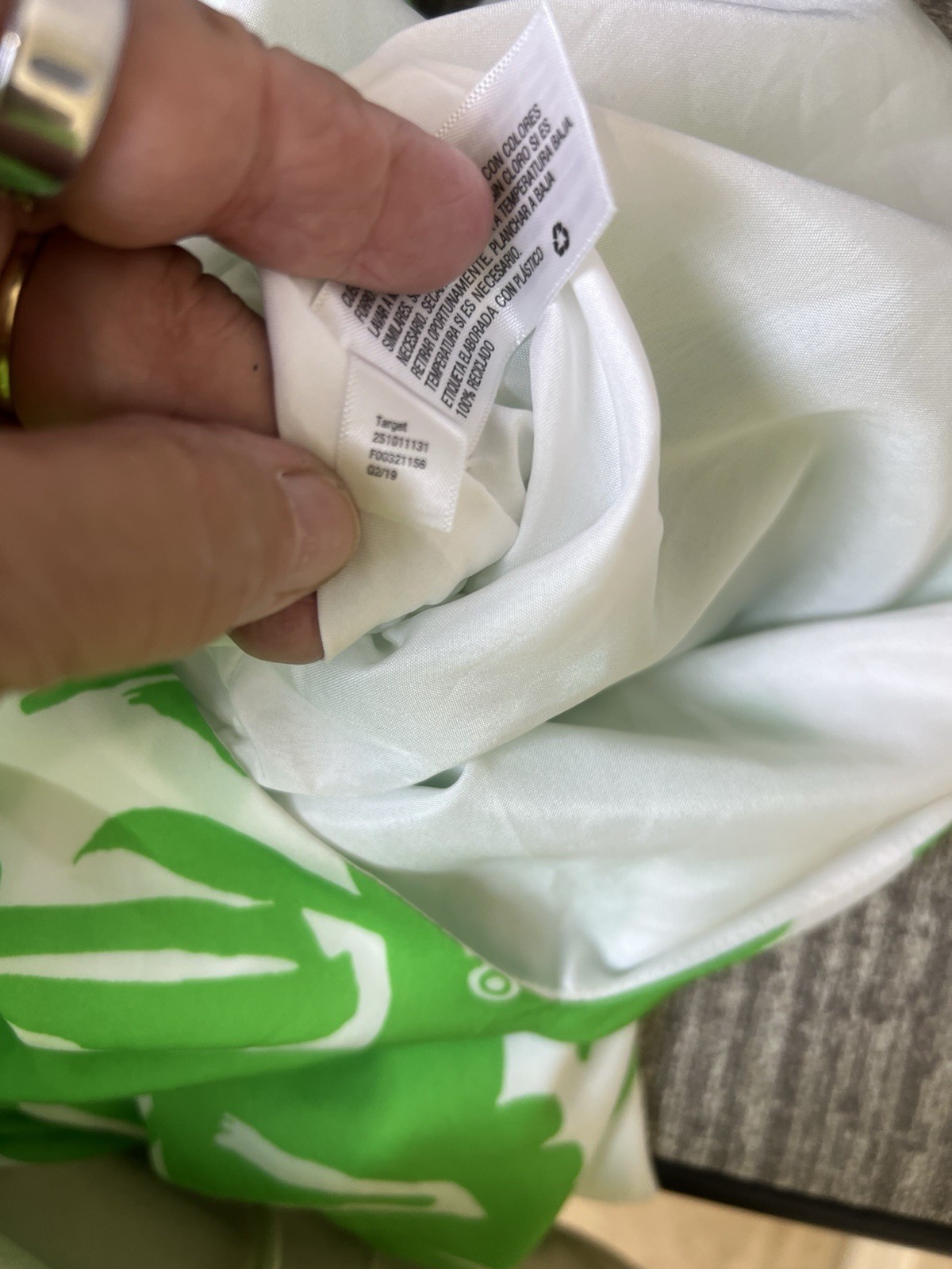 Lilly Pulitzer for Target Green White Palm Leaf Jumpsuit Wide-Leg Sleeveless M