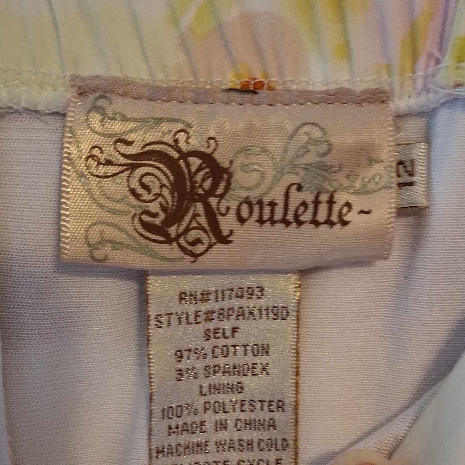 Roulette Floral Sweetheart Sleeveless Knee Sundress White/Pink 12 Lined Zip