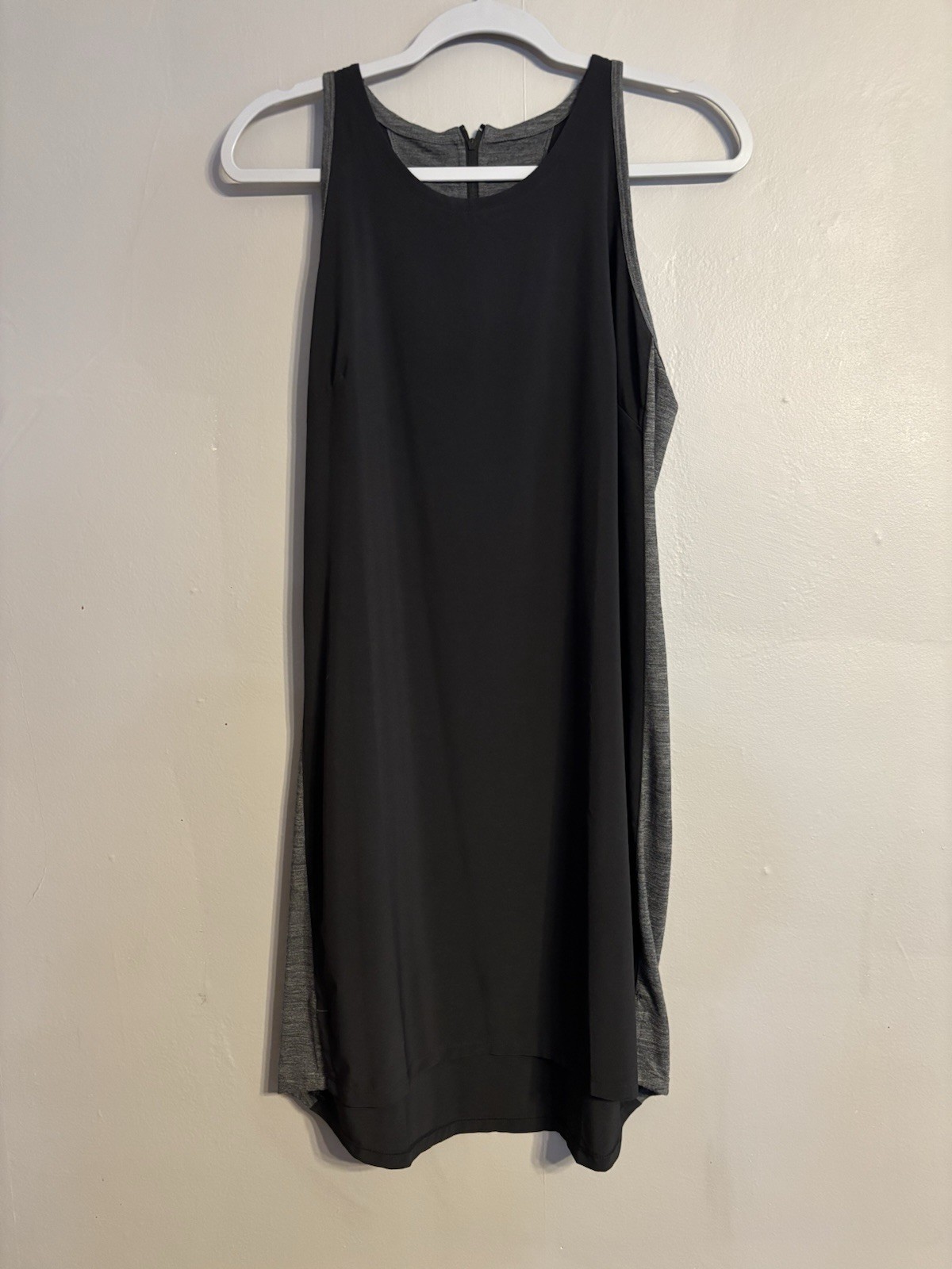 Smartwool Merino Wool Sport Tank Dress Black Gray Women’s Large