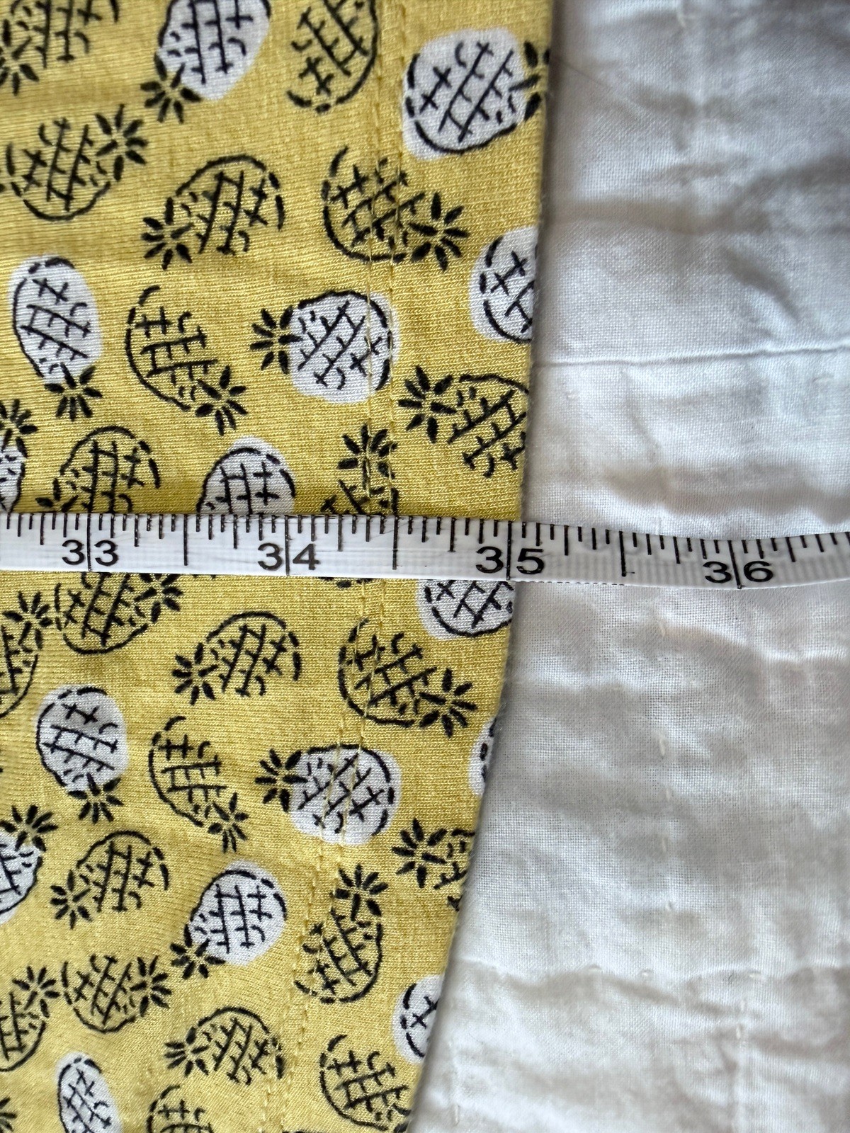 Ann Taylor Loft Fit n Flare Swing Dress XL Yellow Pineapple Fruit Beachy Flowly