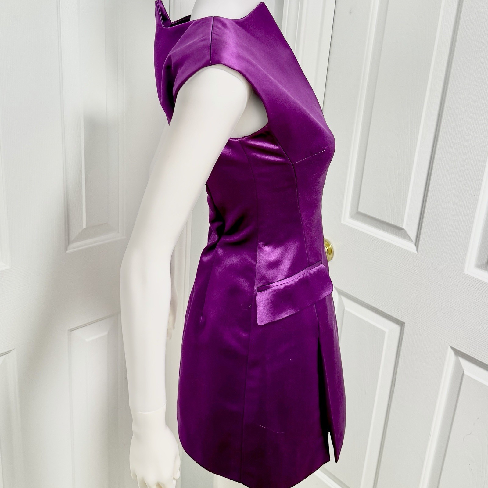 Alexander McQueen Spring / Summer 2008 La Dame Bleue Runway Silk Mini Dress