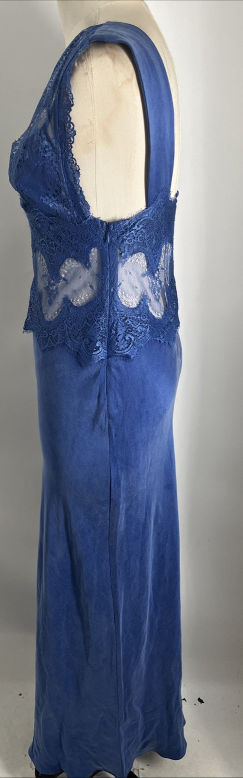 Third Form Women’s Visions Lace Floor Length Azure Blue Dress US Size 4