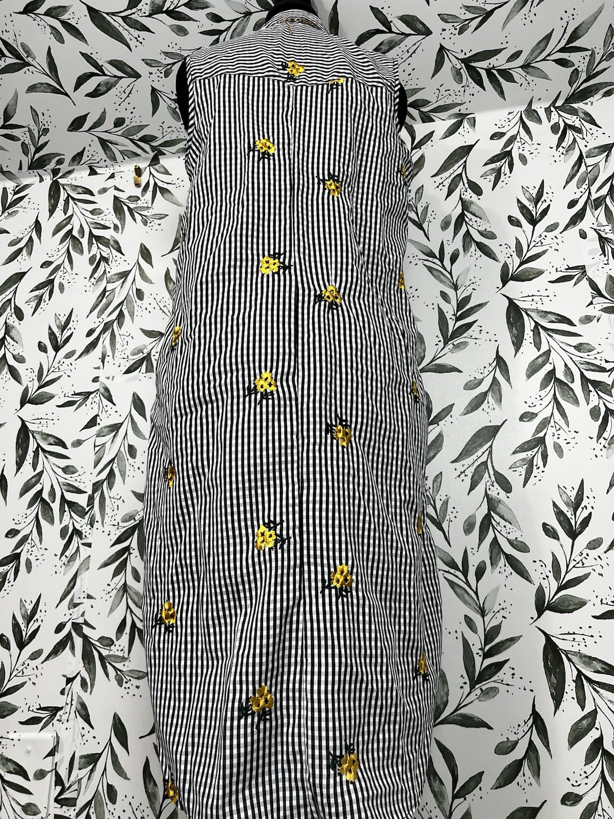 Mile Gabrielle Button Down Sunflower/Sundress Sz S Embroidery Summer Pockets