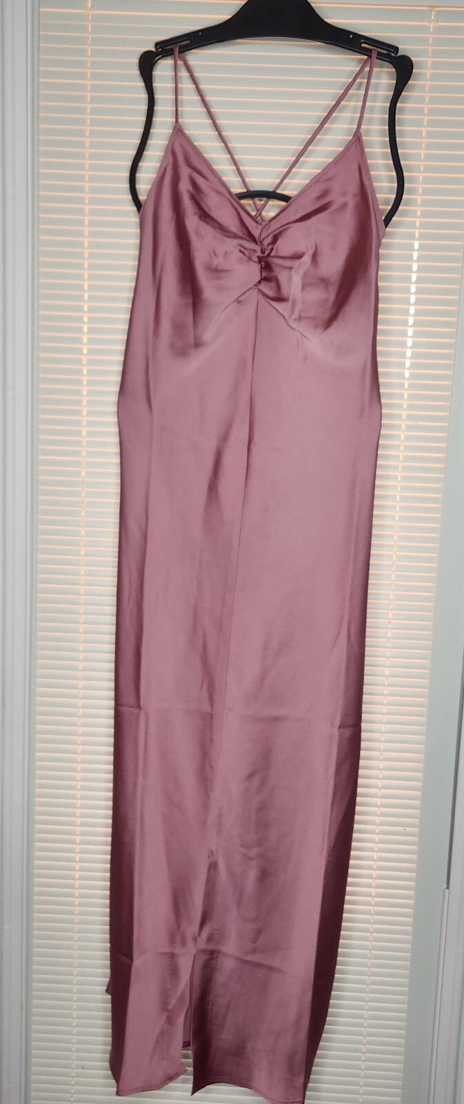 Daily Ritual Women’s Small Georgette Slip Dress Apricot pink