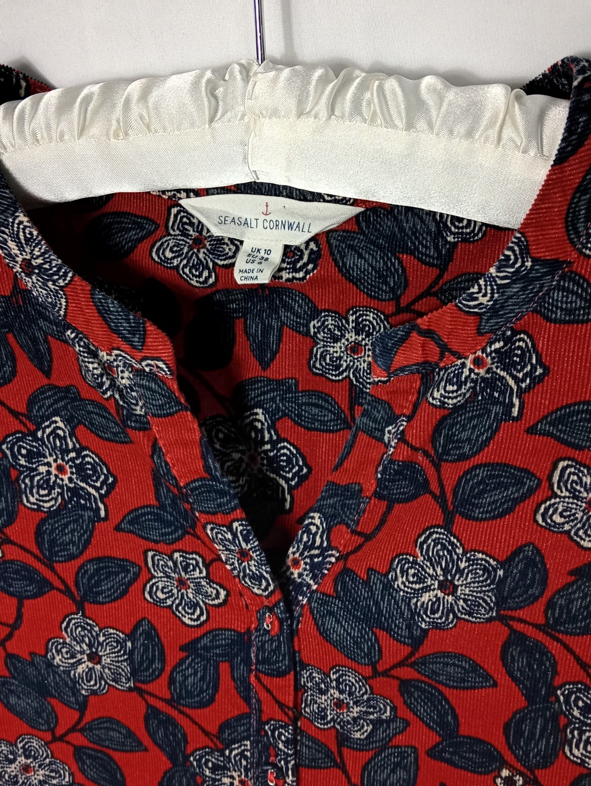 Seasalt Cornwall – 100% Cotton Needle Cord -South Terrace Tunic- -Size UK 10