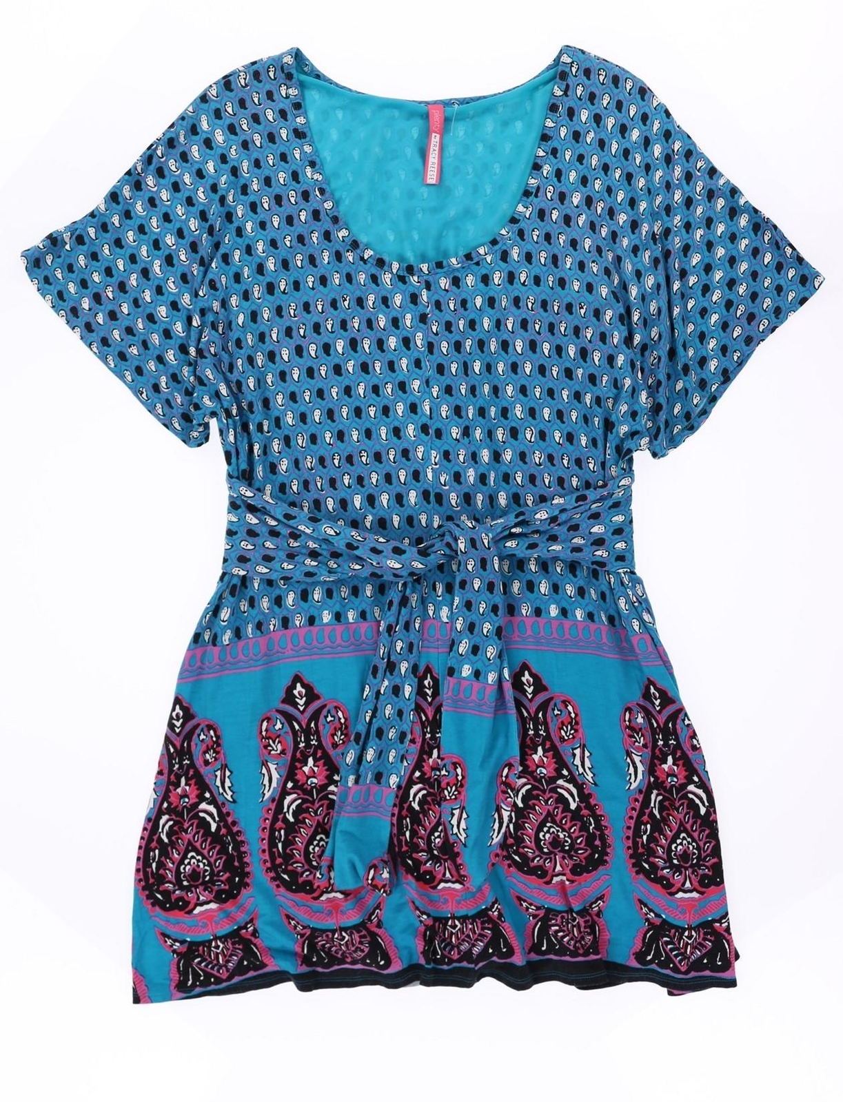 Plenty by TRACY REESE Joanne Print Jersey Marineblue Dress Size M 150775