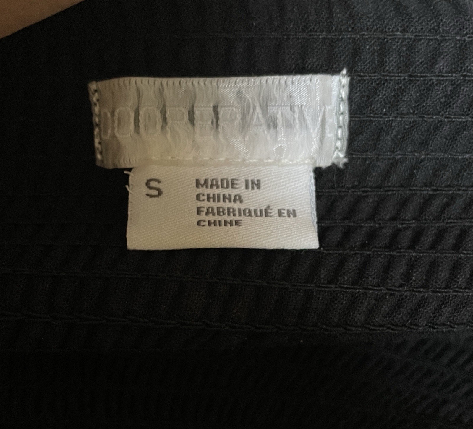 Urban Outfitters Cooperative Button-Front Poplin Midi Dress Small S Black EUC