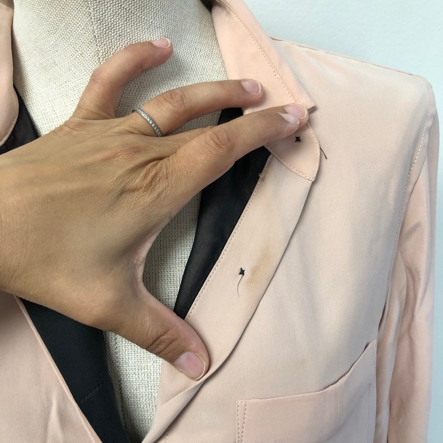 Rag & Bone Shirt Dress Womens 2 Blush Pink Silk Long Sleeve Contrast Hem Mini
