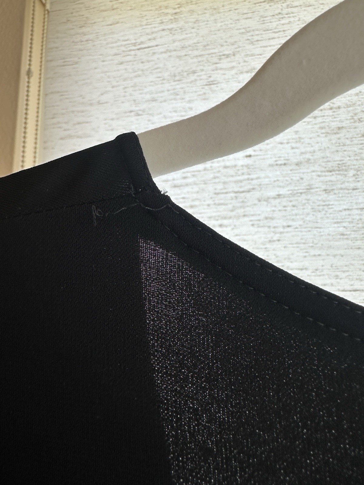 Celine V-Neck Midi Black Zip Front Ruched Dress Size 36