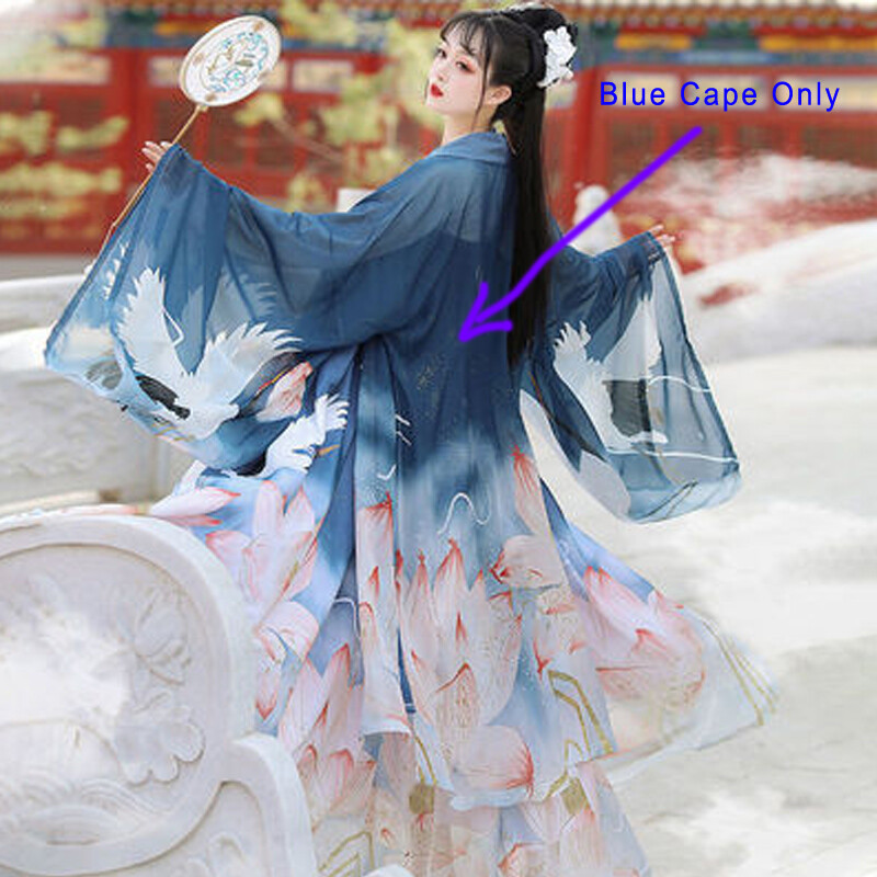 College Style Hanfu Halloween Costume Women Dress Fairy Girl Female Cosplay