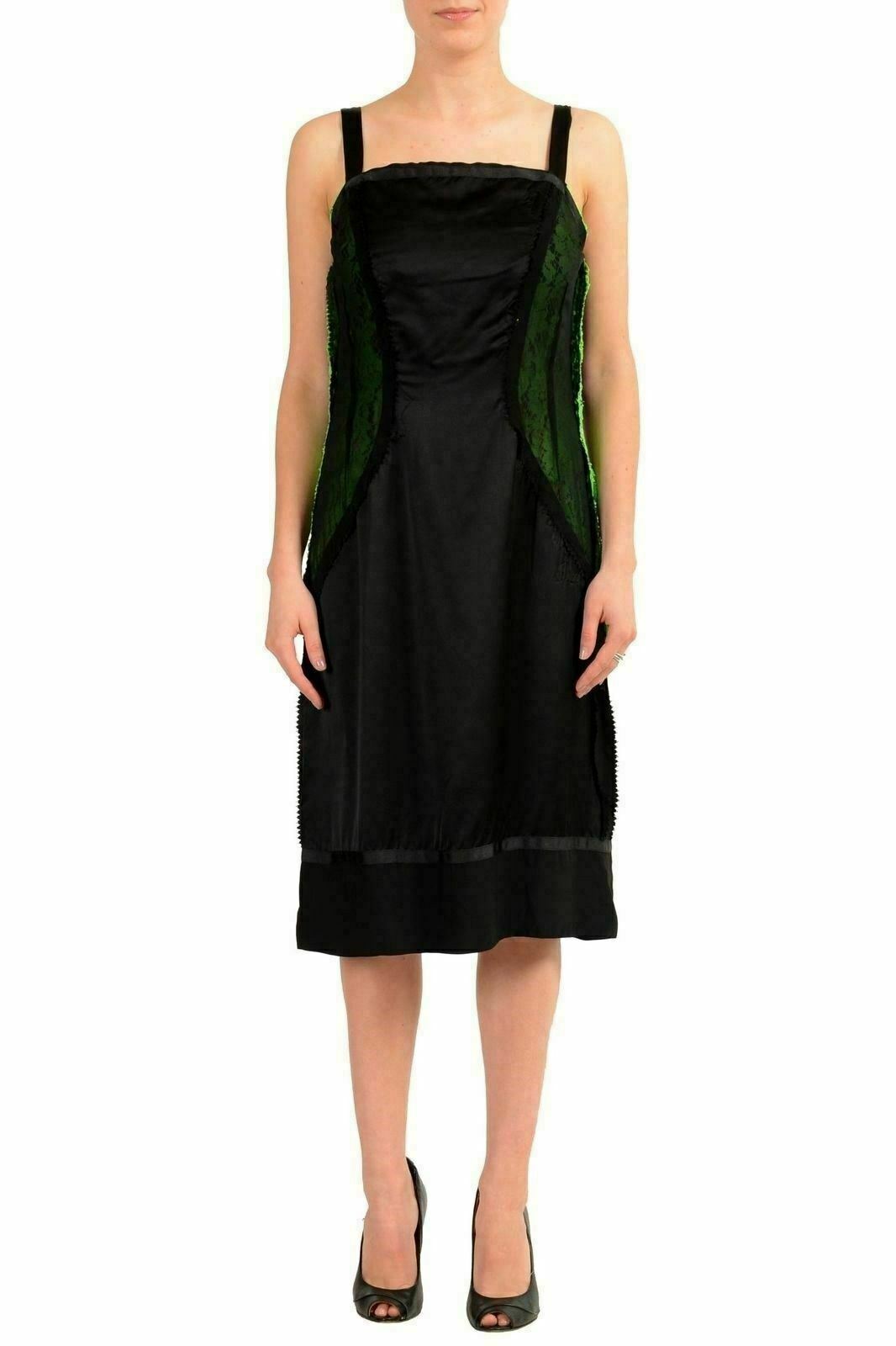 Maison Margiela 1 Women’s Silk Lace Designed Sheath Dress US S IT 40