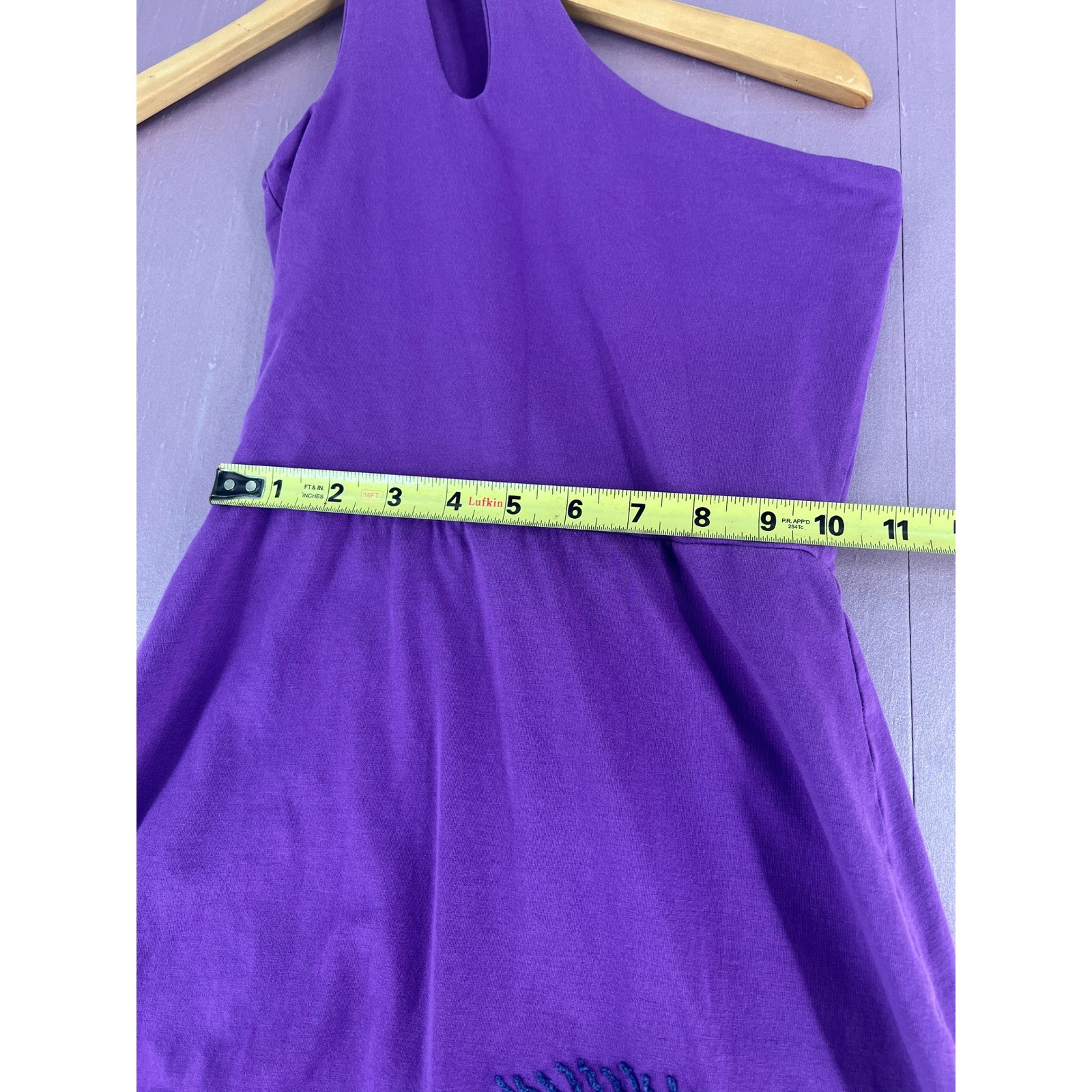 Handmade Org Cotton High Low Asymmetrical Fairycore Peacock Festival Dress XS