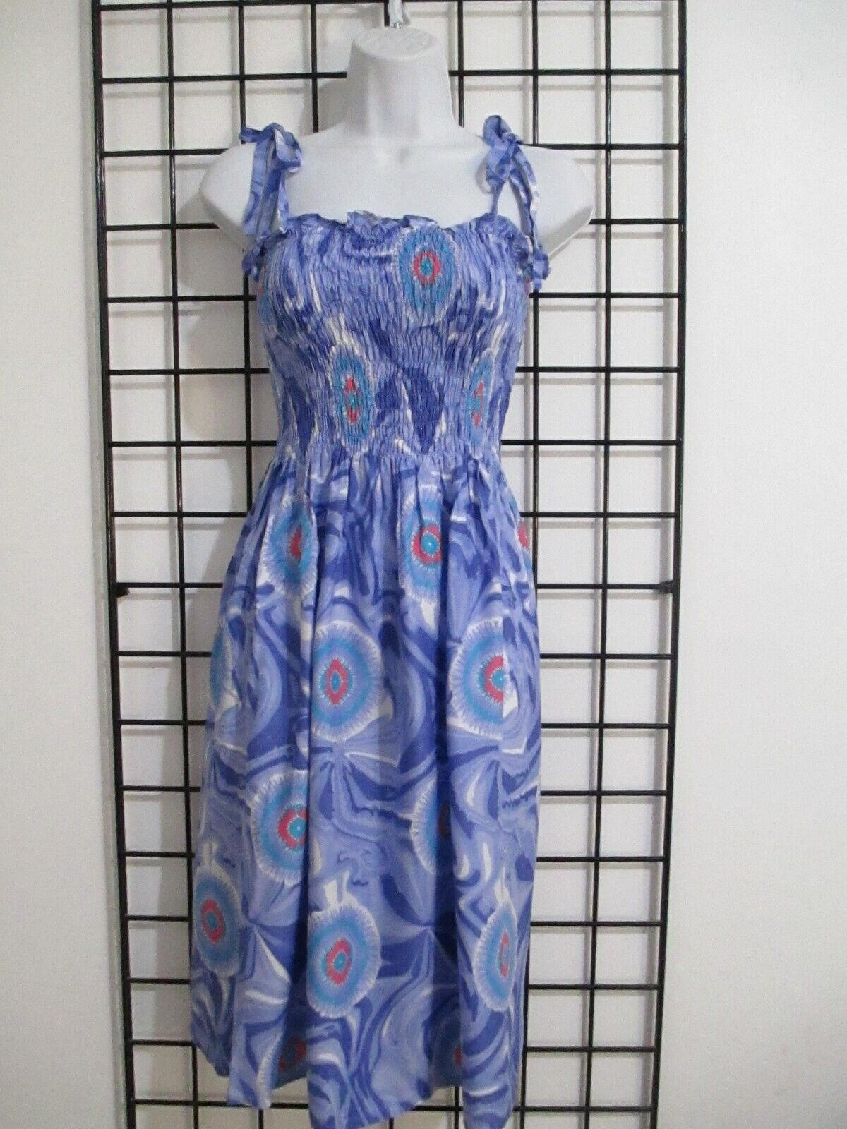 NaPua HONOLULU 🌸 SIZE XS / SMALL== STRETCH BODICE / TIE DYE PRINT DRESS