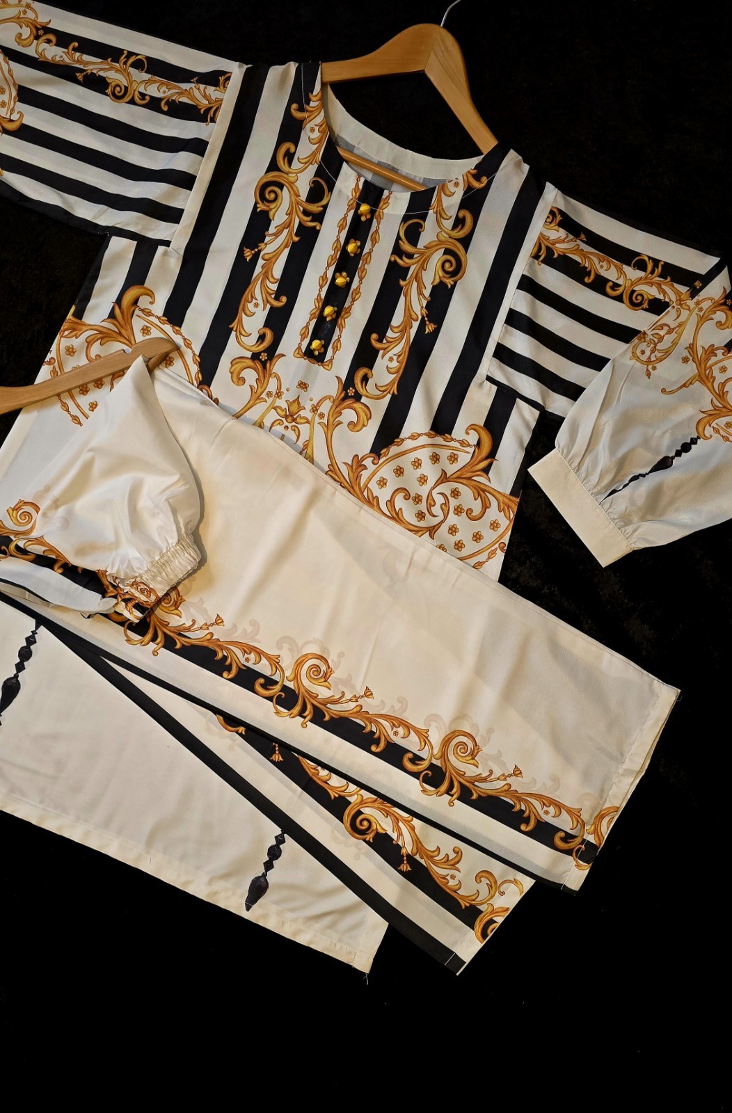 silk co-ord set digital print standard size chest 21″ (42″)
