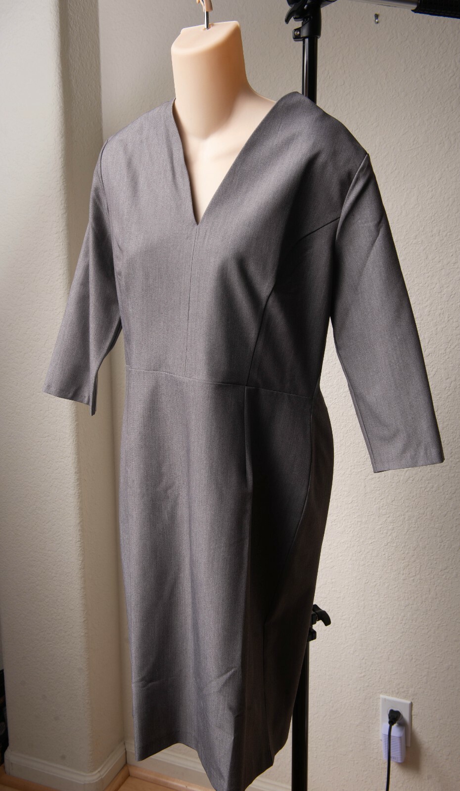 zocha soft office XL 3/4 sleeve dress; Length: 40 inches; sleeve length: 17 inch