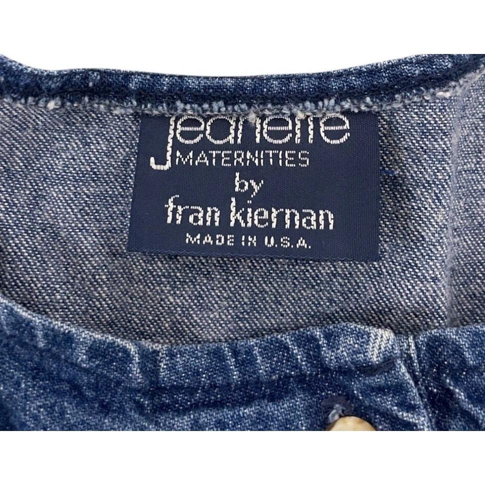 Jeanette Maternities By Fran Kiernan Denim Dress Blue Womens Size 12 Cotton