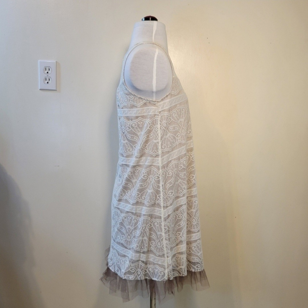 Hem & Thread: Women’s Small Lace Pull-over Cover-up Long line Tank Top Dress