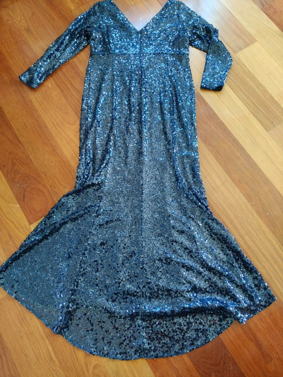 ✨MARINA RINALDI Long Embroidered Dress Plus Size MR 25= IT54, DE46, FR50, GB20