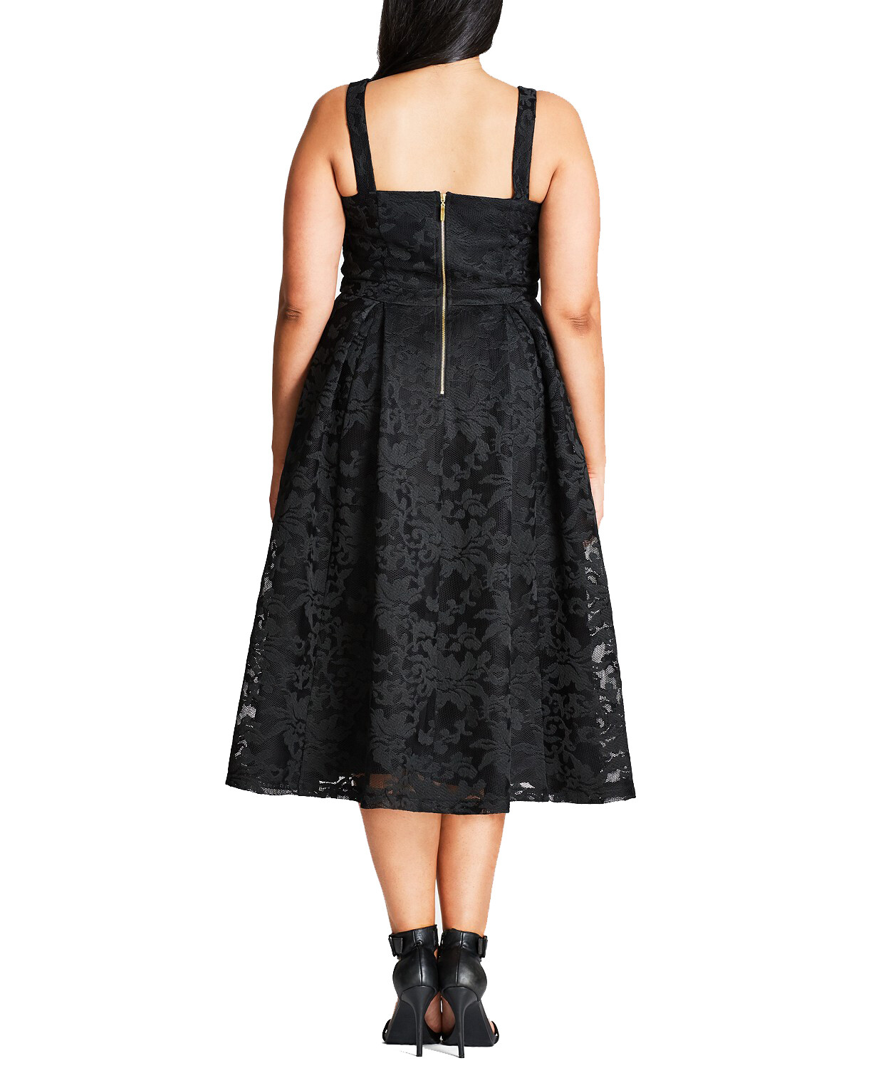 City Chic Trendy Plus Size Fit & Flare Midi Dress