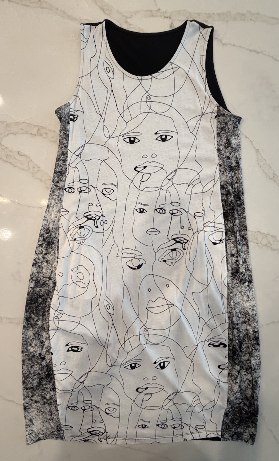 alembika dress M(12-14) Muse Print Slight Balloon Hem Sleeveless EUC