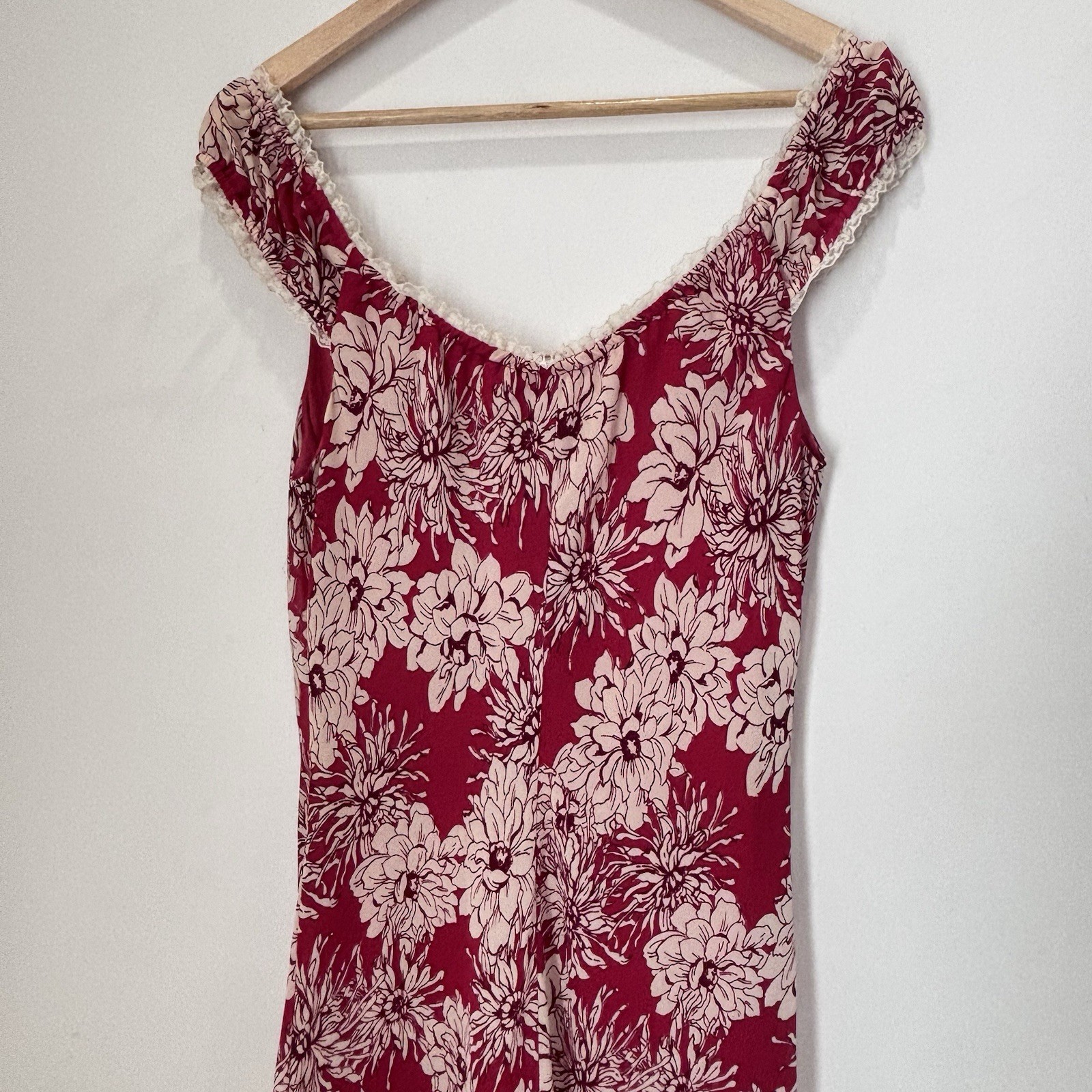 Vintage Jonathan Martin Whimsical Lace Trim Romantic Fairy Y2K Dress Size 6 *C3