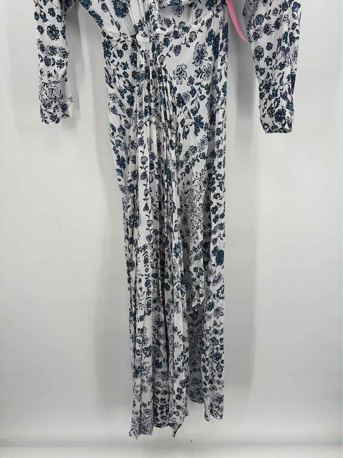 Pre-Owned Poupette St Barths White Size Small Maxi Long Sleeve Dress