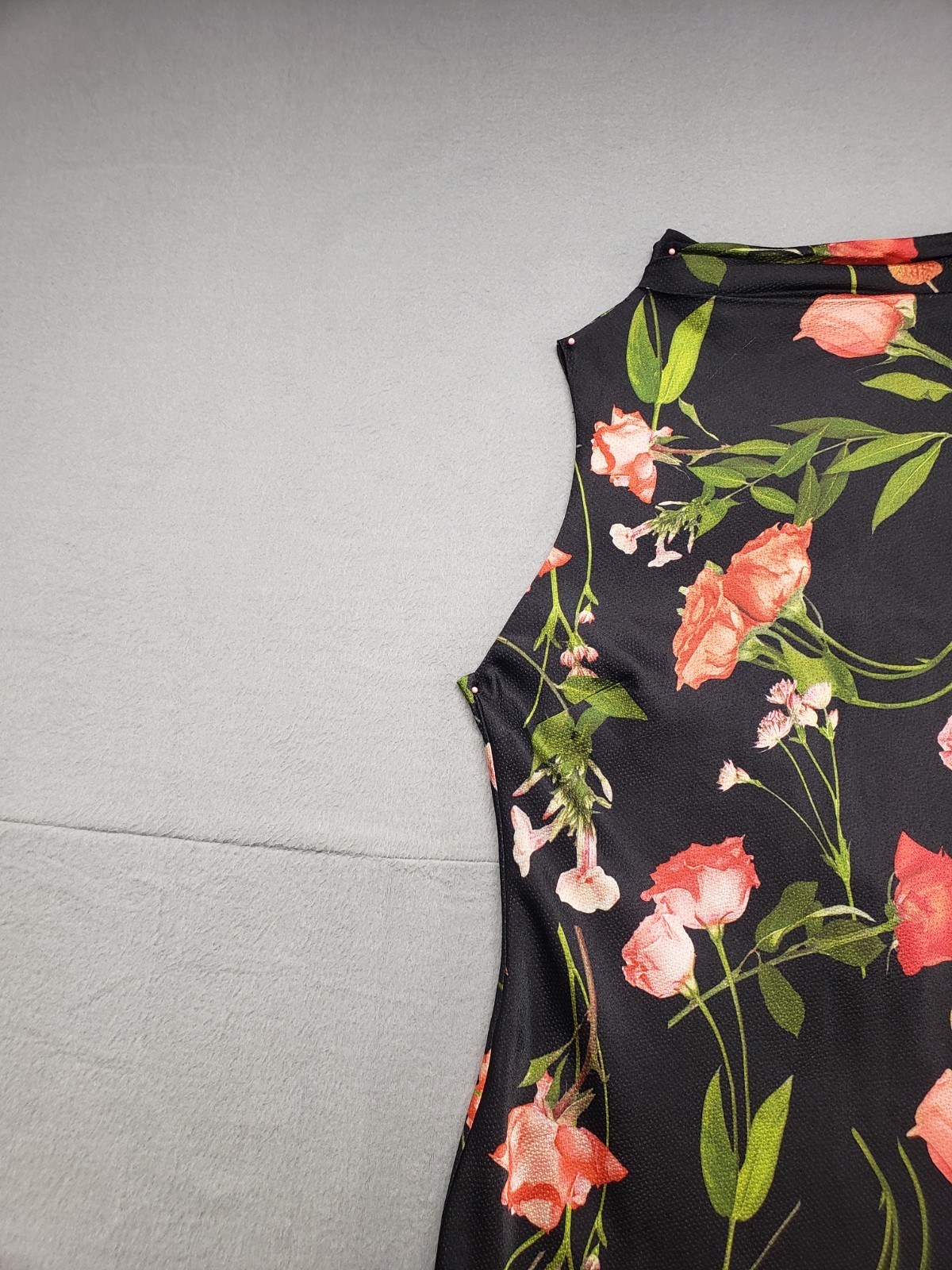 Ted Baker Women Maxi Dress 3 Multicolor Floral Back Tie Sleeveless Cocktail
