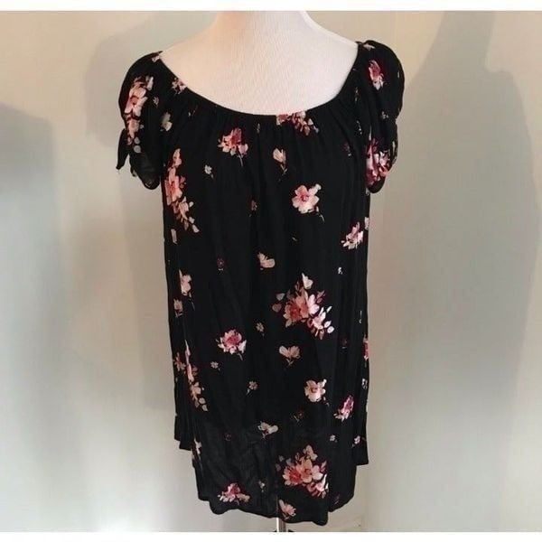 NEW! Forever 21 Black Floral Dress XL