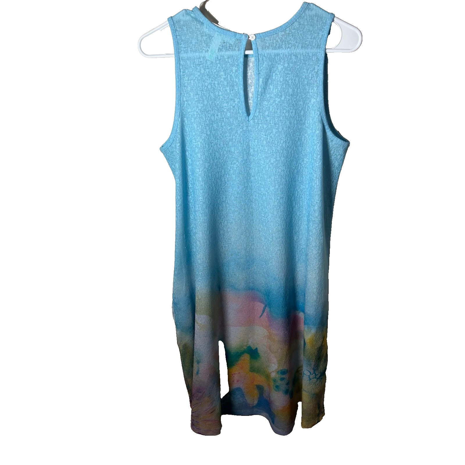 Art & Sol Dress Women’s Medium Shift Sleeveless Tank Printed Artsy Beach