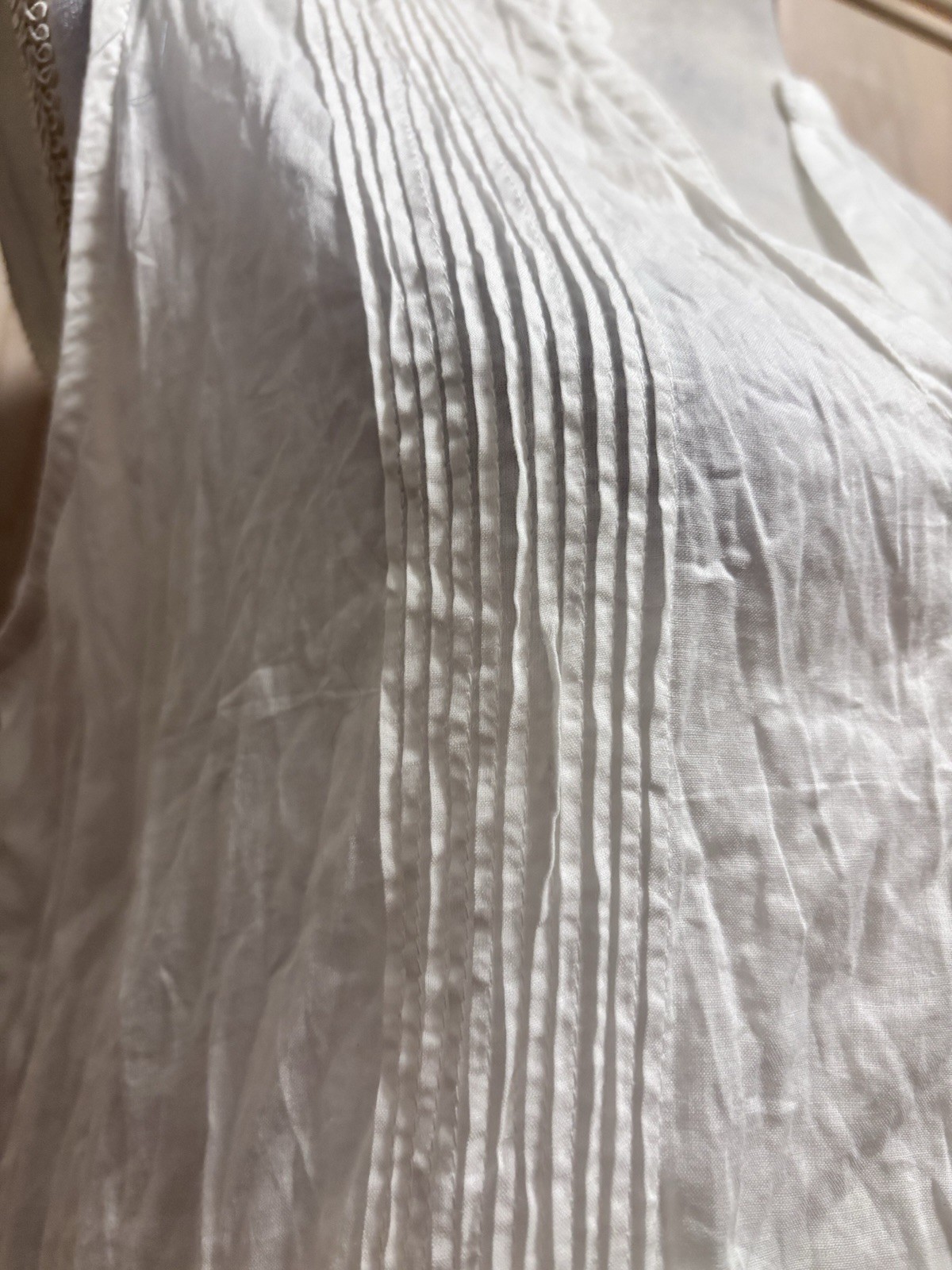 Seafolly Australia Ruched Button Down Summer White Dress , Size M . Brand New.
