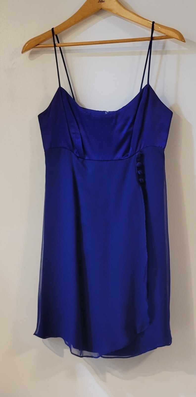 Vintage 5 7 9 Juniors Size 9 Blue Spaghetti Strap Short Dress Home Coming Prom