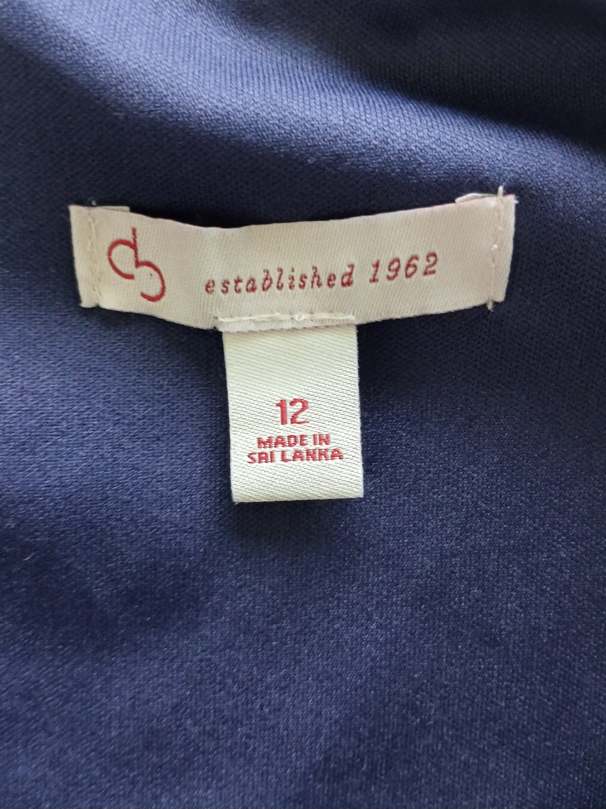 Db Established 1962 Classic Navy Blue & White Bodycon Dress Style Size 12