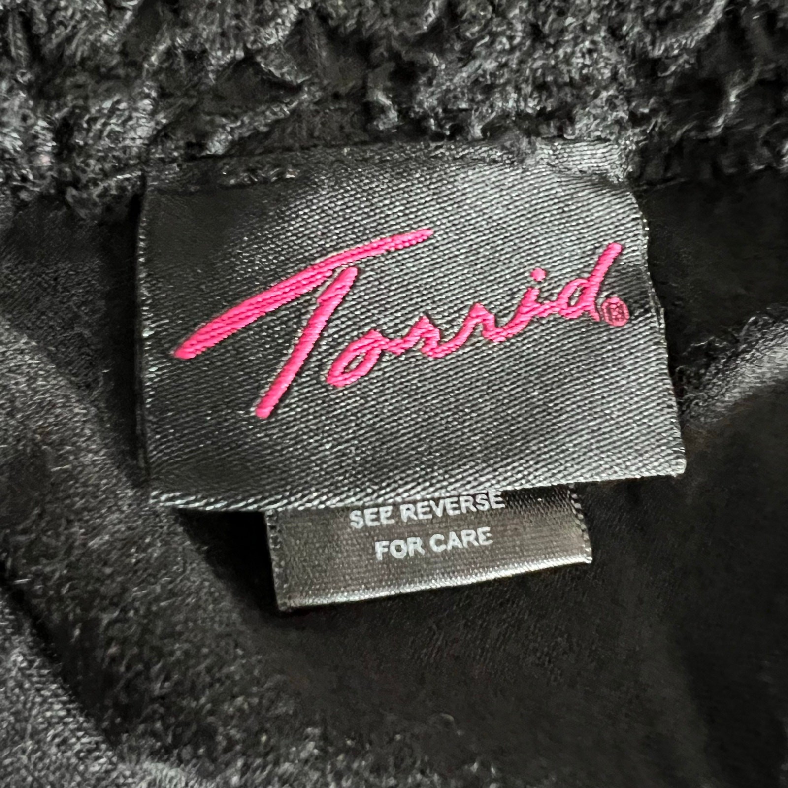 Vintage Torrid Womens Maxi Blouson Sundress V Neck Sleeveless Lace Back Black 4X