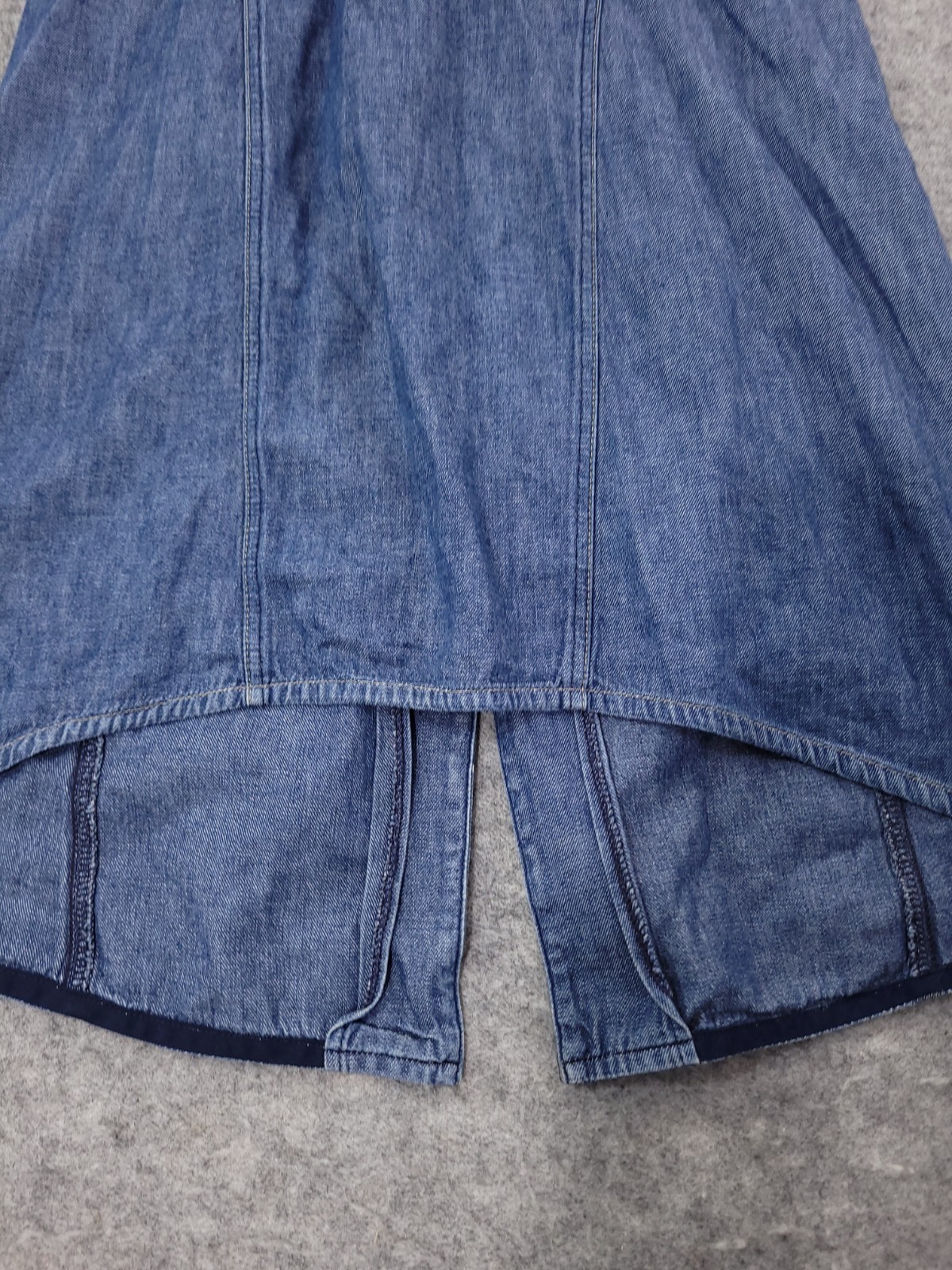 Levis Engineered Denim Dress Size 8 10 Twisted Y2K Vintage Press Stud