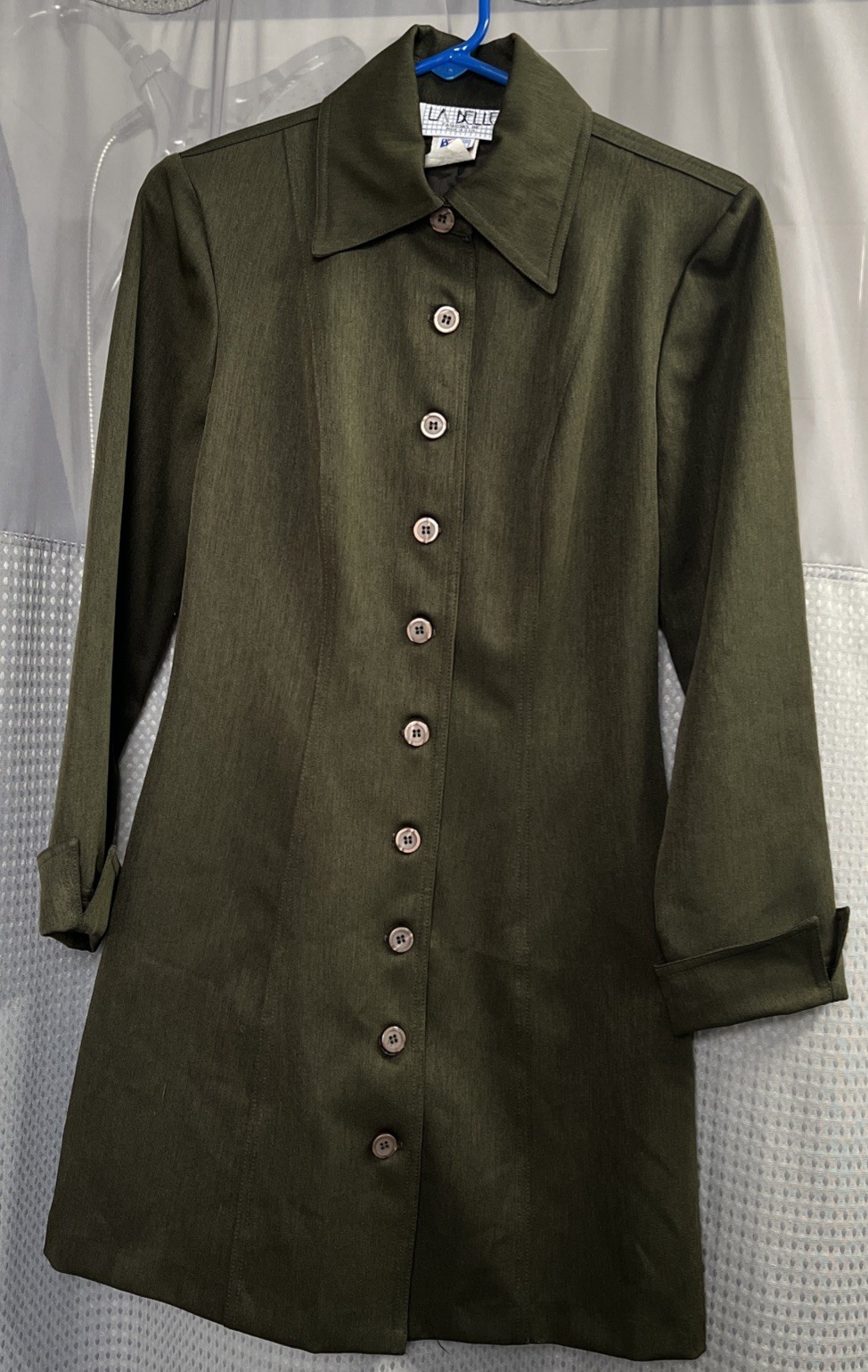 Vintage 90’s La Belle Olive Green Clueless Suit Dress Women’s Size S (5)