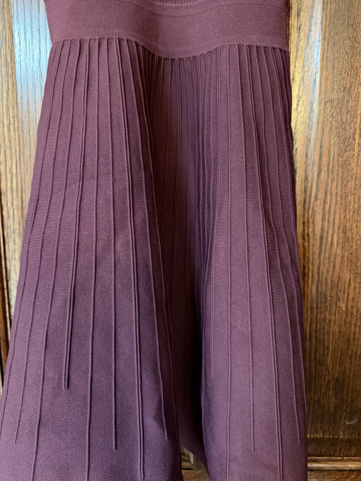 Opening Ceremony Sleeveless Ribbed Knit Mini Dress Plum Purple Size XS NWOT