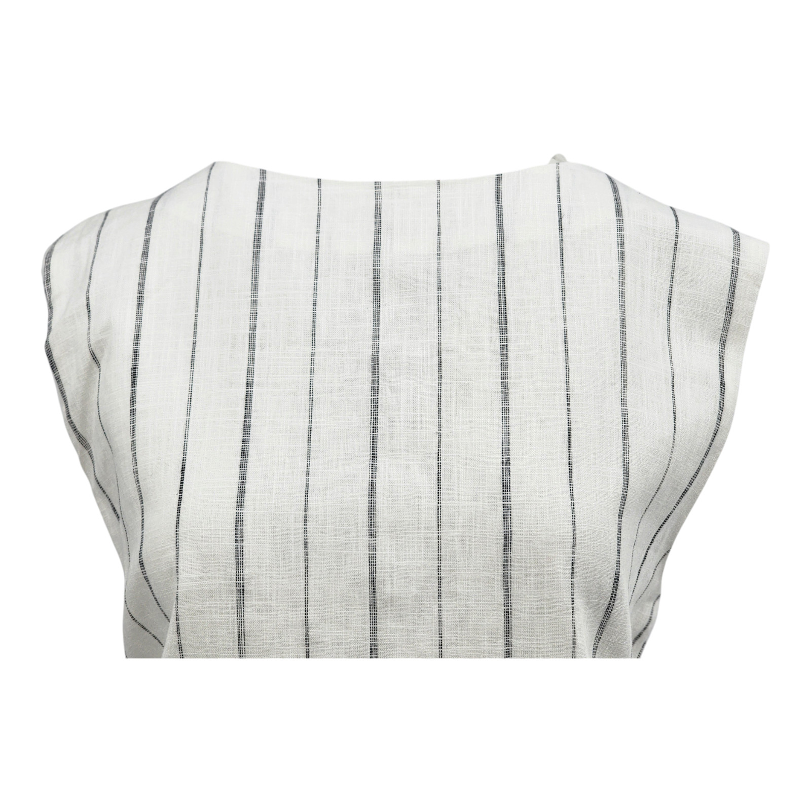 M&S Collection Linen Blend Striped Midaxi Bodycon Dress Womens Ladies RRP £39.50