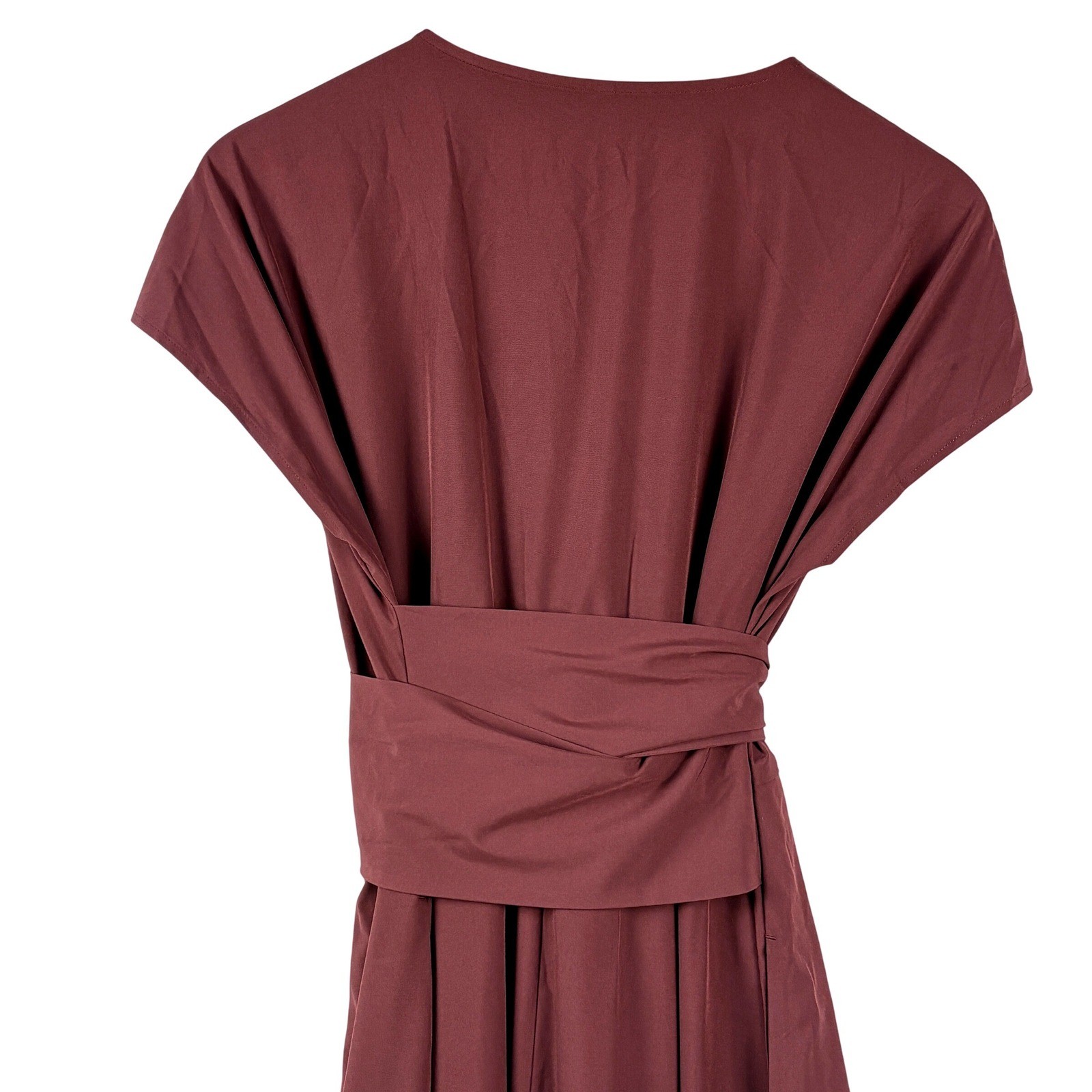 NWT Halara Breezeful CapSleeve Maxi Wrap Dress Sz L Versatile Travel Stretch
