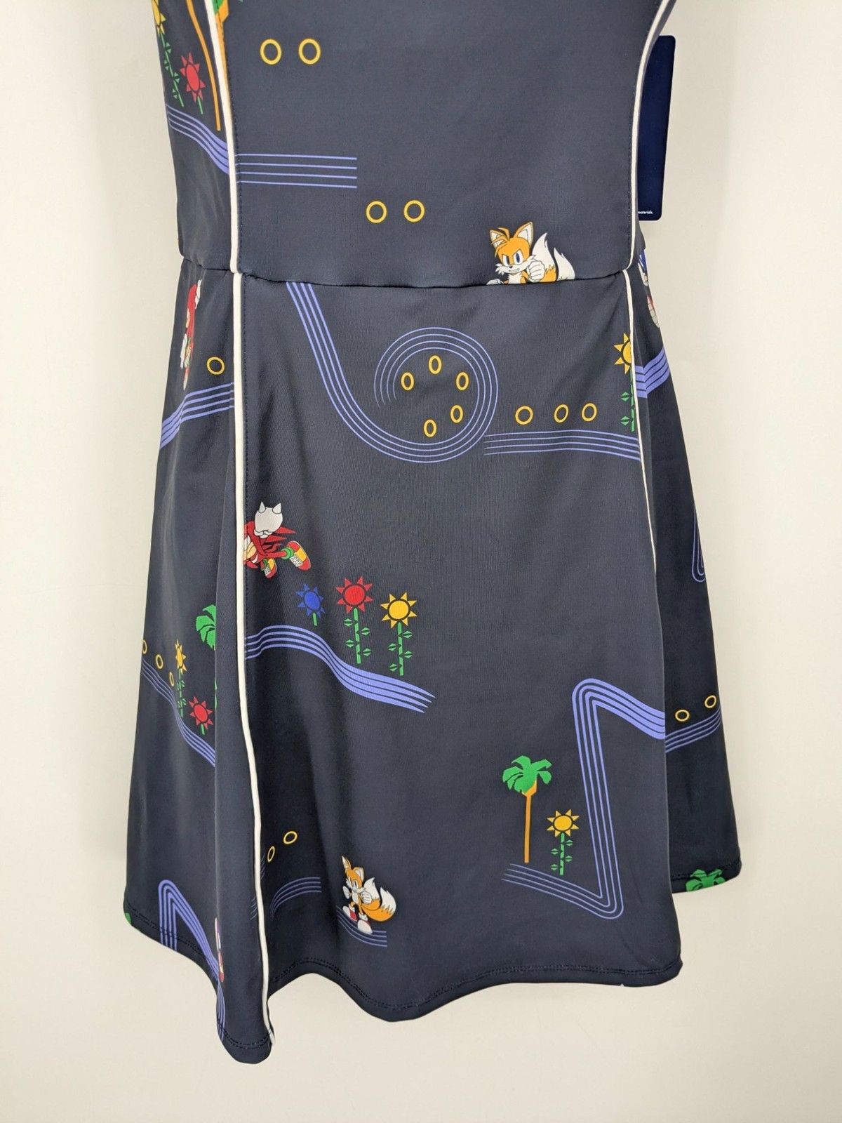 Sonic The Hedgehog Athletic Dress Built In Shorts Gamer Stretch Cosplay Large