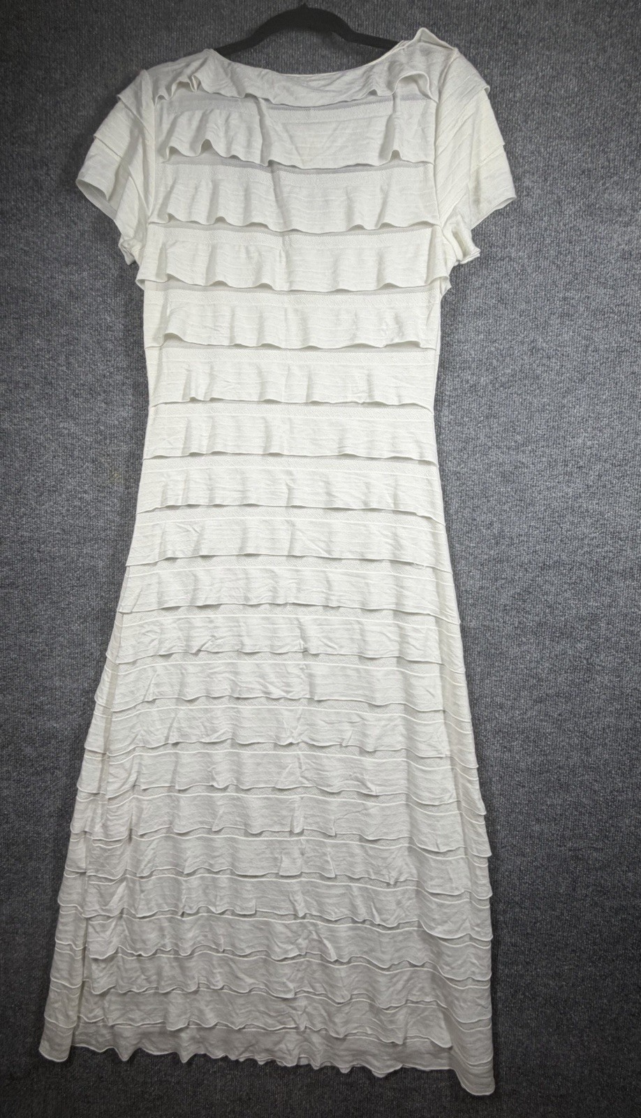 Max Edition White Ruffle Dress Short Size: XL