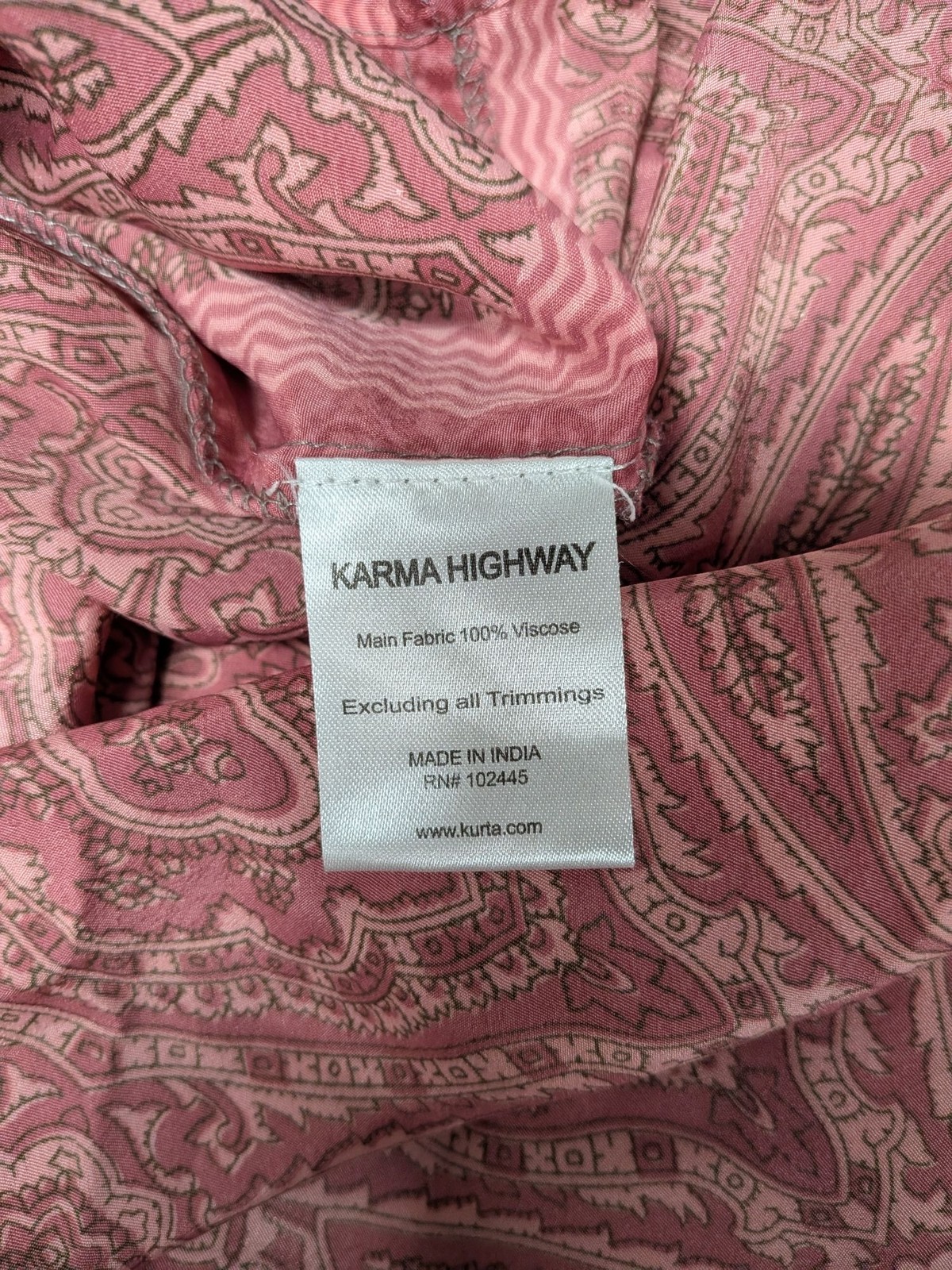 Karma Highway Paisley Wrap Maxi Dress Festival Cottage Ethereal Resort One Size