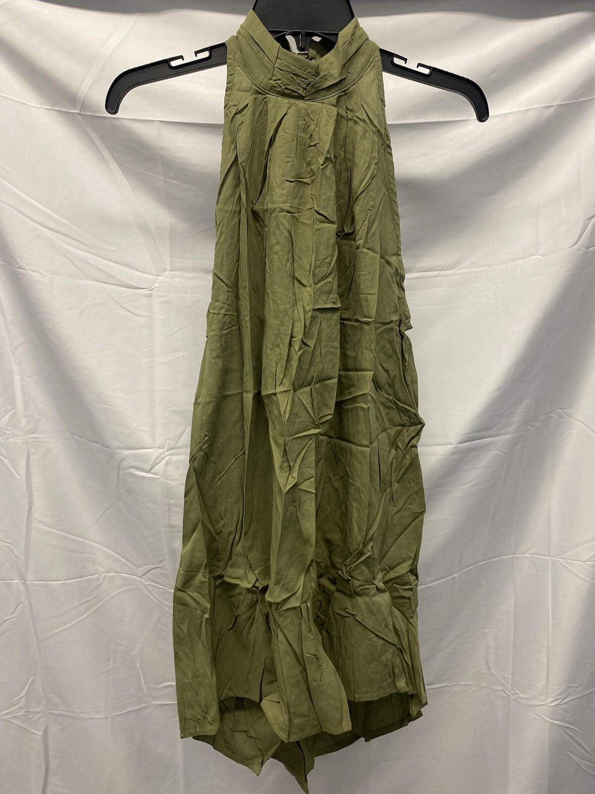 Pat Pat Halter Mini Flowy Dress • Green • Size S