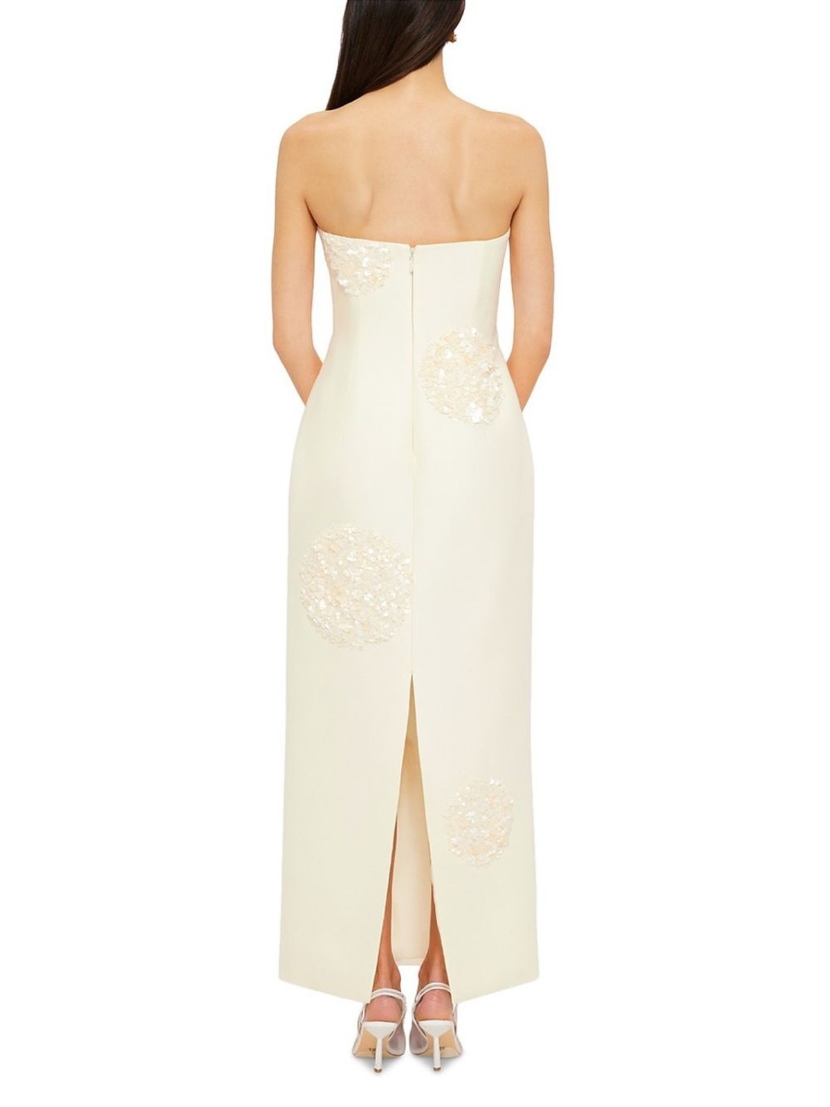 LEO LIN Cleo Appliqué Floral Sleeveless Midi Dress A-Line NWT