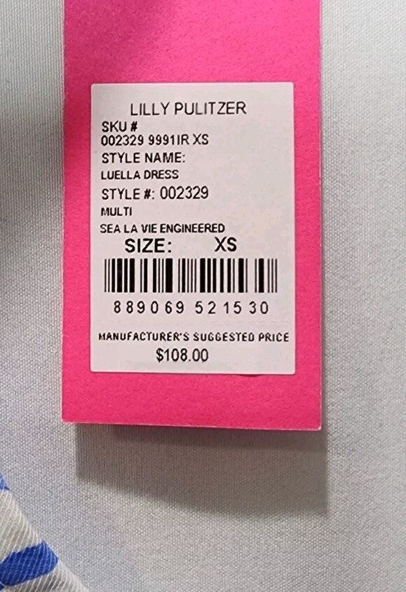Lilly Pulitzer Womens Size XS Multicolored Sleeveless Luella Dress
