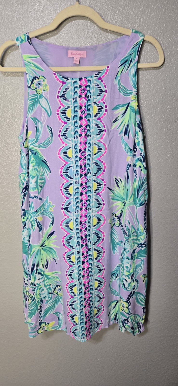 Womens Lilly Pulitzer Jackie Shift Dress It’s Impawsible Lilac Verbena M