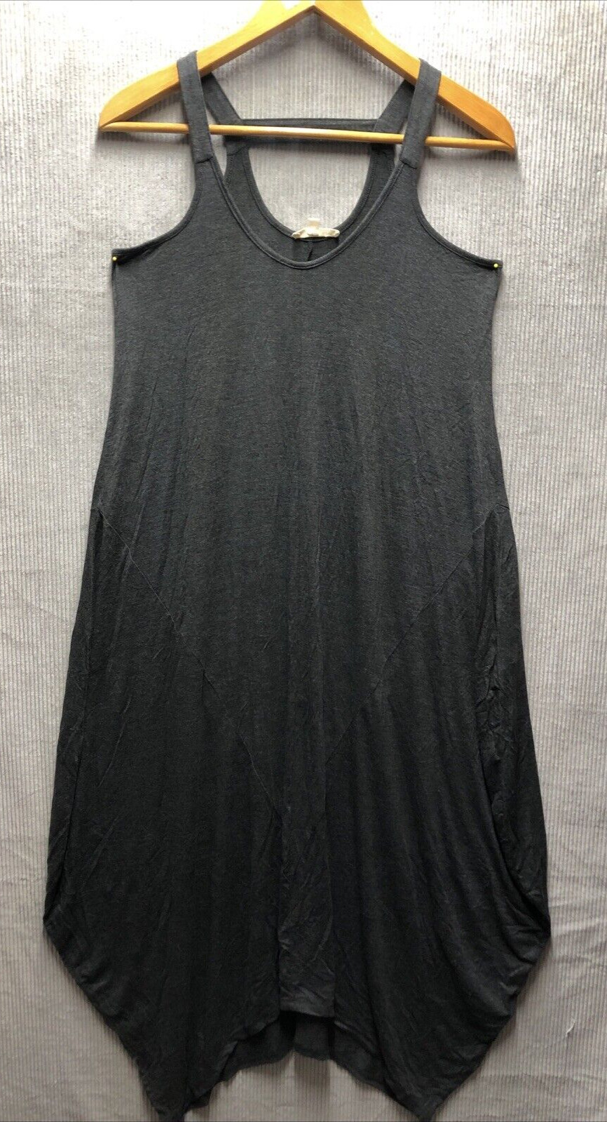 Indigo Thread Co Dress Size M Gray Sleeveless Bubble Bottom Harem