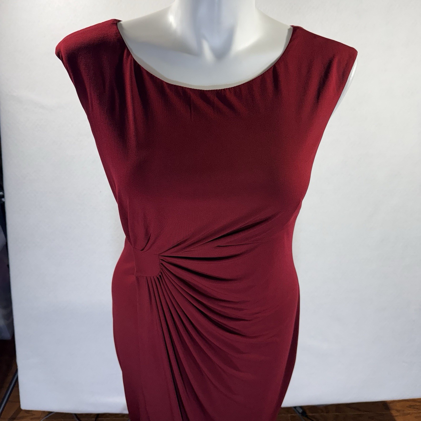 Connected Apparel Women’s Red Cabernet Cocktail Dress Size 16W